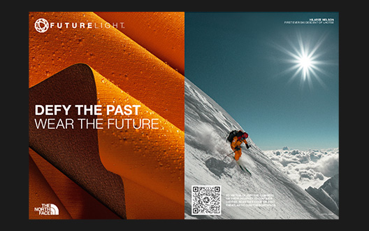 The North Face print advertisement in The Atlantic